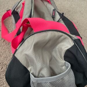 Adidas black, gray and pink Duffel Bag